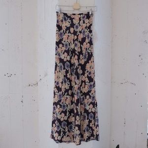 Gryphon New York Silk Flower Printed Maxi Skirt
